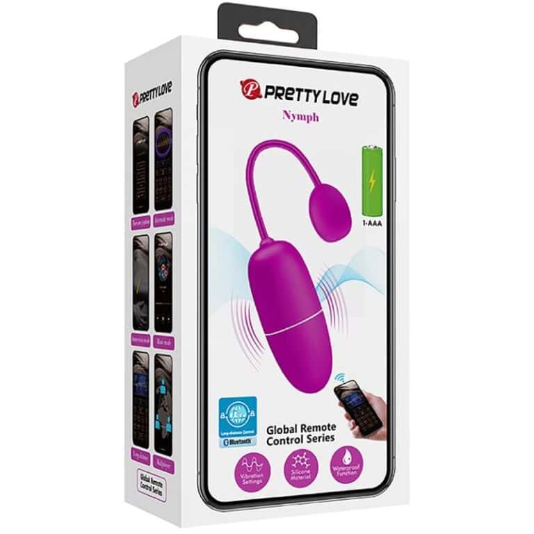 Ou Vibrator NYMPH PURPLE, cu Control prin Aplicație – PRETTY LOVE