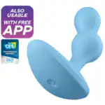 Plug Anal Vibrator cu Aplicație Satisfyer Deep Diver – Albastru