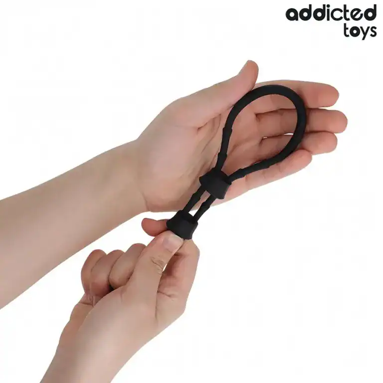 SFOARĂ REGLABILĂ DIN SILICON PENTRU PENIS addicted TOYS1