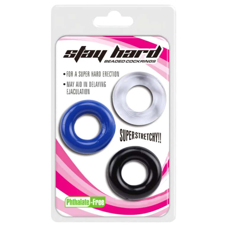 Set Inele pentru Penis (Colorate, 3 piese) Lonely Stay Hard
