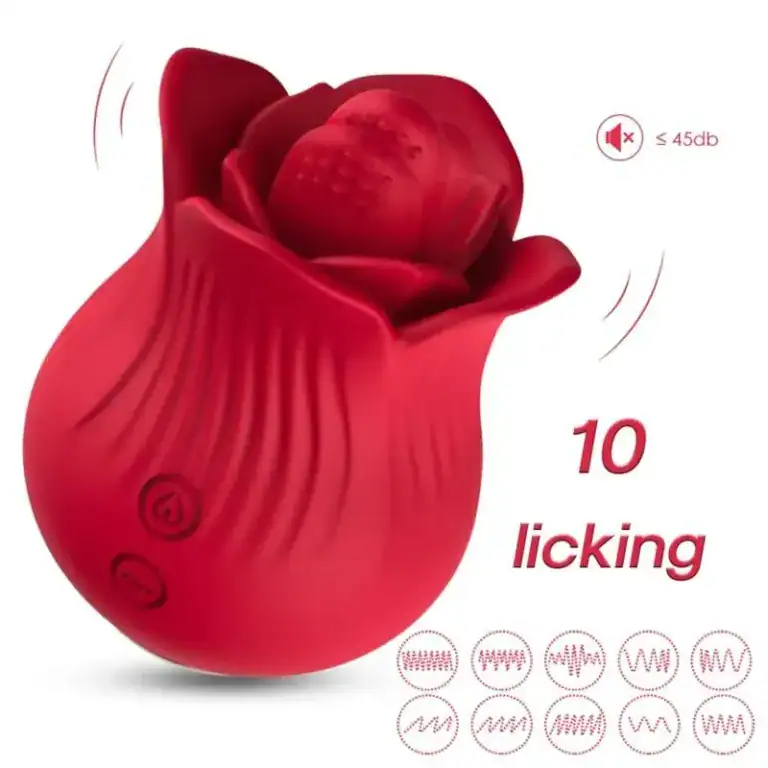 Stimulator Clitoridian Tip Trandafir Armony – Vibrații și Sucțiune, Roșu