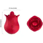 Stimulator Clitoridian Tip Trandafir Armony – Vibrații și Sucțiune, Roșu3