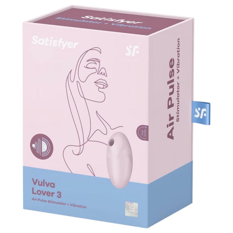 Stimulator Clitoridian cu Pulsuri de Aer, Reîncărcabil (Roz) Satisfyer Vulva Lover 3 – 3
