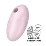 Stimulator Clitoridian cu Pulsuri de Aer, Reîncărcabil (Roz) Satisfyer Vulva Lover 3 – 4