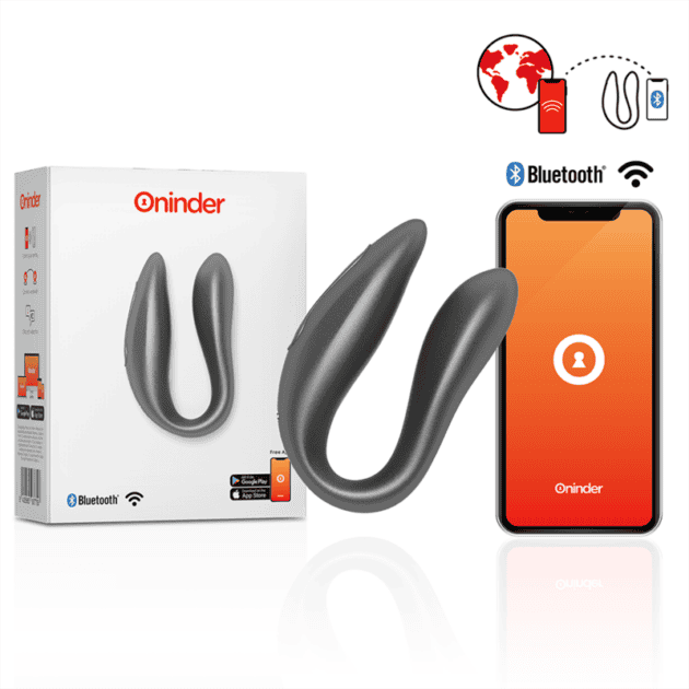 Stimulator pentru punctul G & clitoris LISBOA BLACK, cu control prin aplicație gratuită – ONINDER