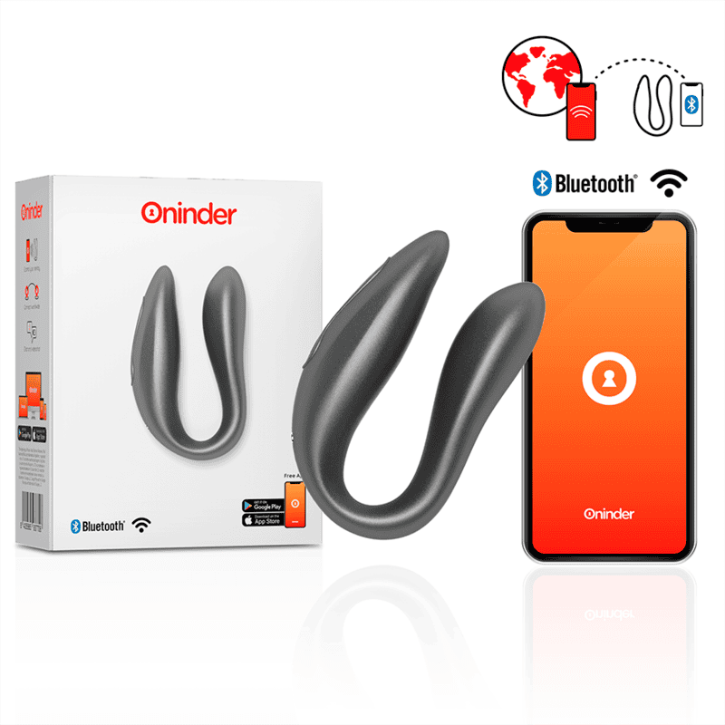 Stimulator pentru punctul G & clitoris LISBOA BLACK, cu control prin aplicație gratuită – ONINDER