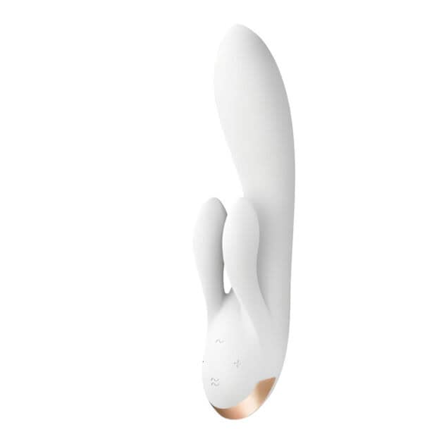 Vibrator Inteligent cu Braț Dublu Satisfyer Double Flex – (Alb)1