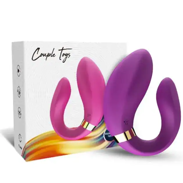 Vibrator pentru Cupluri cu Telecomandă Armony Crescent – mov