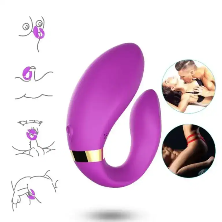 Vibrator pentru Cupluri cu Telecomandă Armony Crescent – mov2