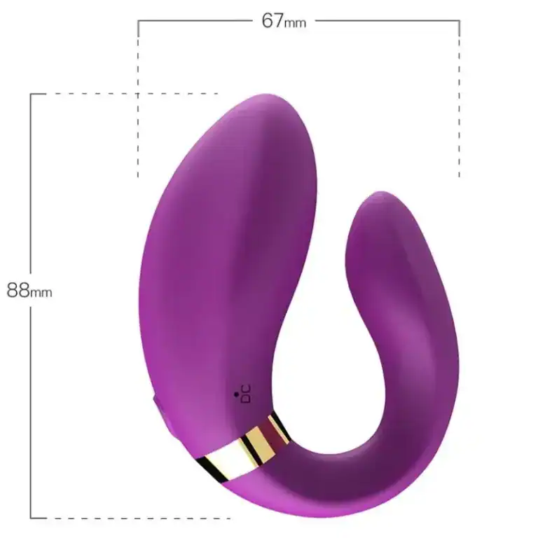 Vibrator pentru Cupluri cu Telecomandă Armony Crescent – mov3