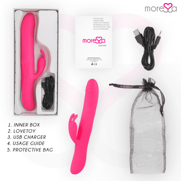 Vibrator premium „Warren”, din silicon, reîncărcabil5