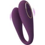 Vibrator „August” cu dublă stimulare, control la distanță (global)