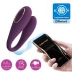 Vibrator „August” cu dublă stimulare, control la distanță (global)3
