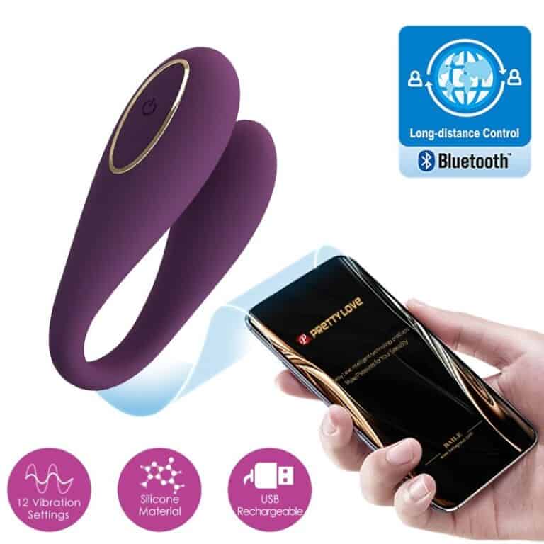 Vibrator „August” cu dublă stimulare, control la distanță (global)3