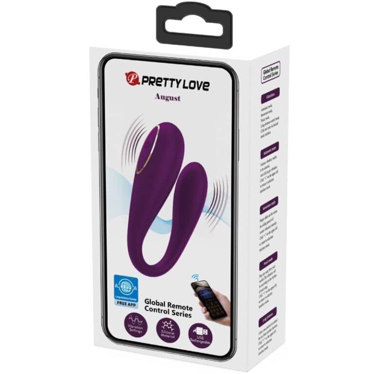 Vibrator „August” cu dublă stimulare, control la distanță (global)4