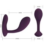 Vibrator „Baird” pentru punctul G, 12 moduri de vibrație, reîncărcabil, control prin aplicație4