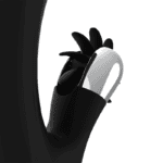 Vibrator „Bunny Grimm” cu funcție wave „Black & Silver”1