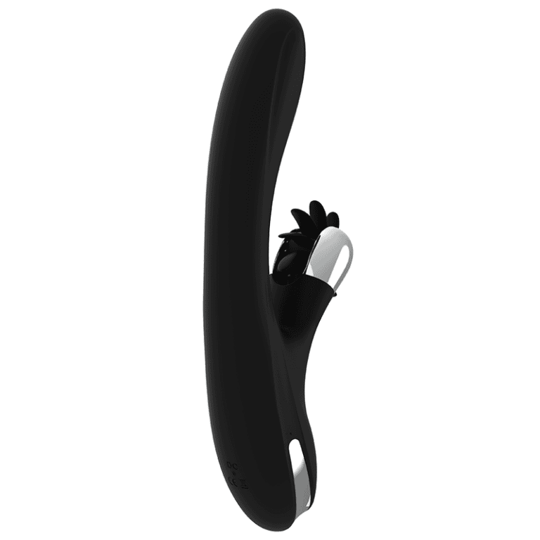 Vibrator „Bunny Grimm” cu funcție wave „Black & Silver”2