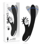 Vibrator „Bunny Grimm” cu funcție wave „Black & Silver”3