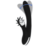 Vibrator „Bunny Grimm” cu funcție wave „Black & Silver”4