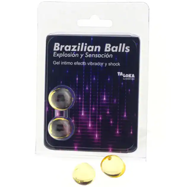 Bile vaginale vibrante „Brazilian Balls” cu gel stimulant – Taloka
