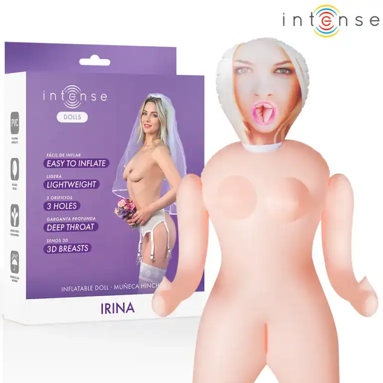 Păpușă gonflabilă „Irina” cu 3 orificii – Intense Dolls