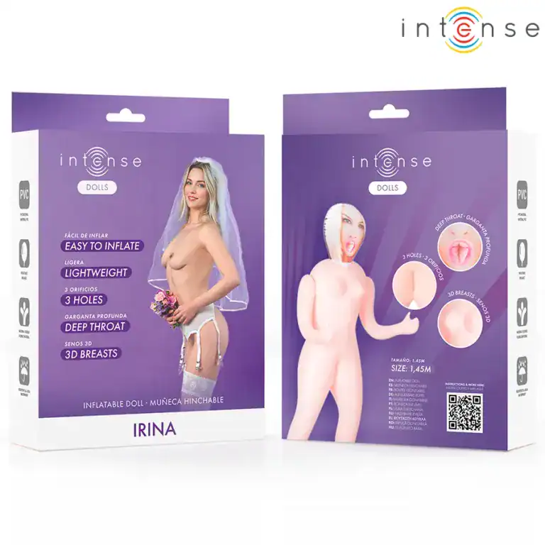 Păpușă gonflabilă „Irina” cu 3 orificii – Intense Dolls3