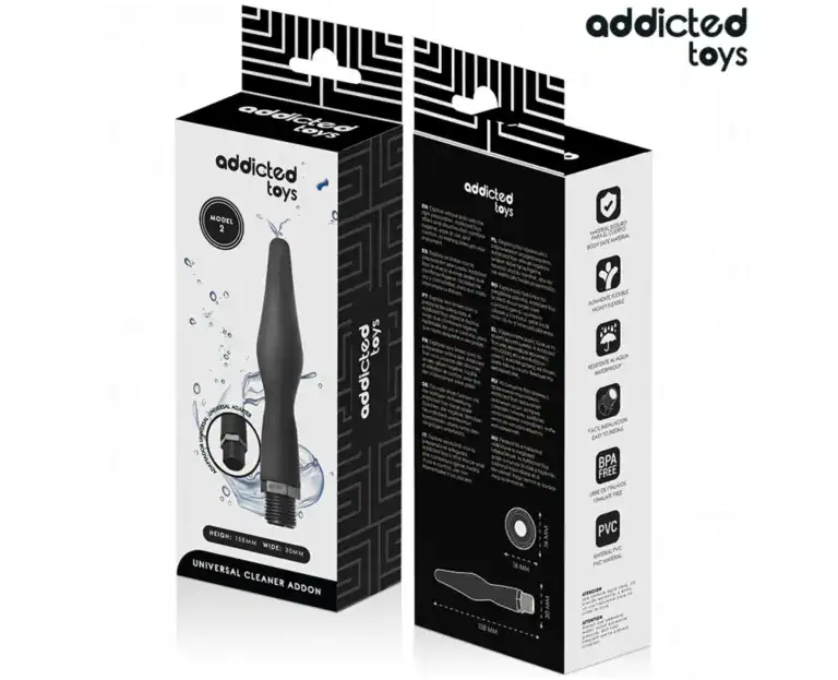Curățător Anal Addicted Toys Model 2 cu Adaptor Universal3