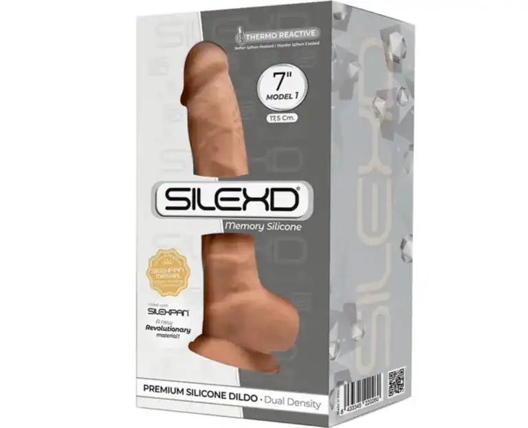 MODEL 1 REALISTIC PENIS PREMIUM SILEXPAN SILICONE CARAMEL 17.5 CM3