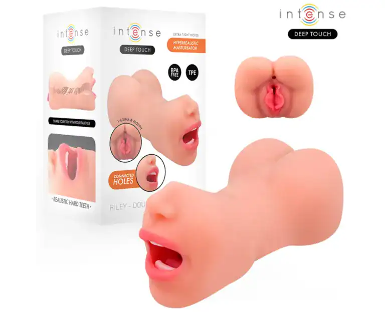 Masturbator Dublu Riley Gură și Vagin