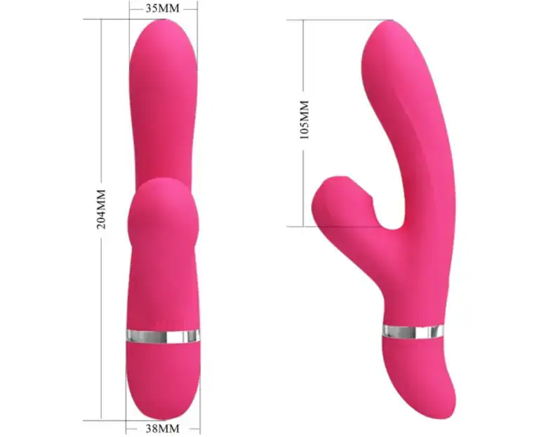 PRETTY LOVE WILLOW RABBIT VIBRATOR AND SUCTION2