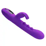 Vibrator Rabbit cu Stimulare prin Pulsat╠Žii s╠Ži LED Mov3