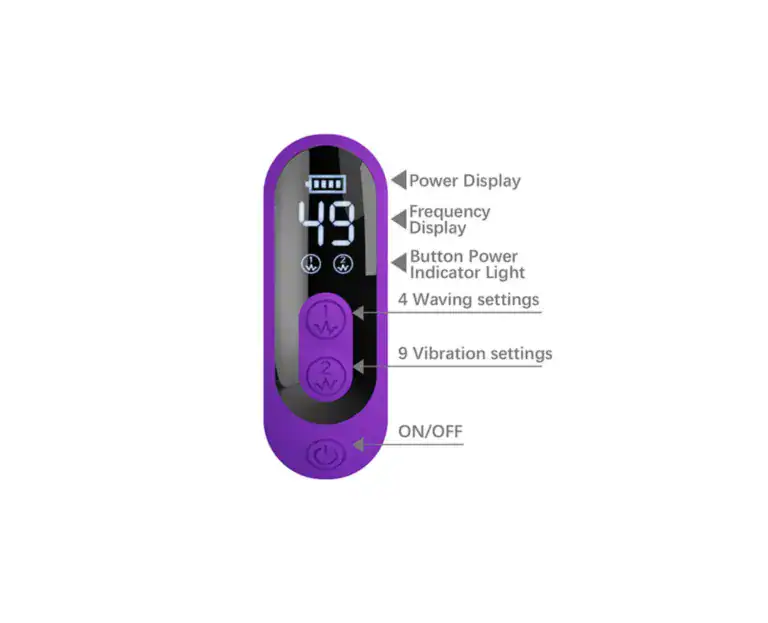 Vibrator Rabbit cu Stimulare prin Pulsat╠Žii s╠Ži LED Mov6