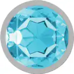 Dop Anal Metalic Intense Cristal Albastru, 7 cm