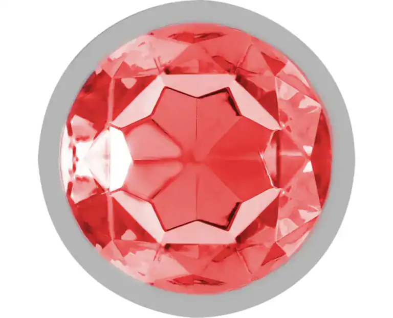 Dop Anal Metalic Intense cu Cristal Mărimea M, 8 cm