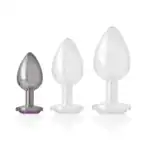 Dop Anal Metalic Intense cu Cristal Mărimea S, 7 cm