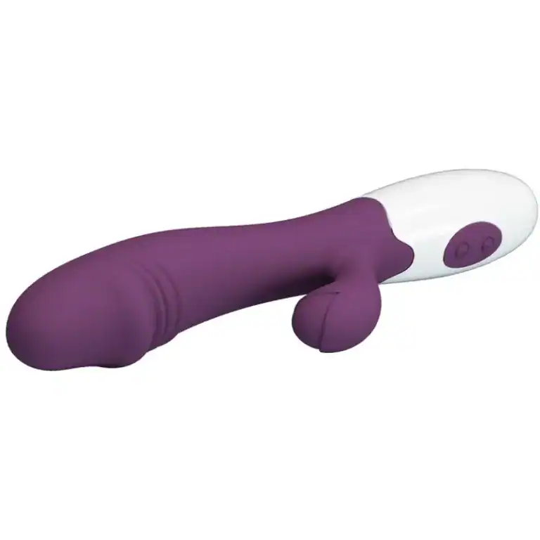 Vibrator Dublu Pretty Love Brighty, Stimulare G Spot și Clitoris, 30 Funcții – Mo