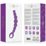 Lanț Anal Intense Max Liliac, 8 Bile din Silicon Medical, 18,5 cm