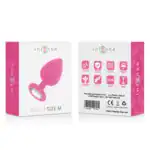 Dop Anal Shelki M, Silicon Medical Premium, Bază Diamant, 8 cm, roz