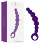 Lanț Anal Intense Max Liliac, 8 Bile din Silicon Medical, 18,5 cm