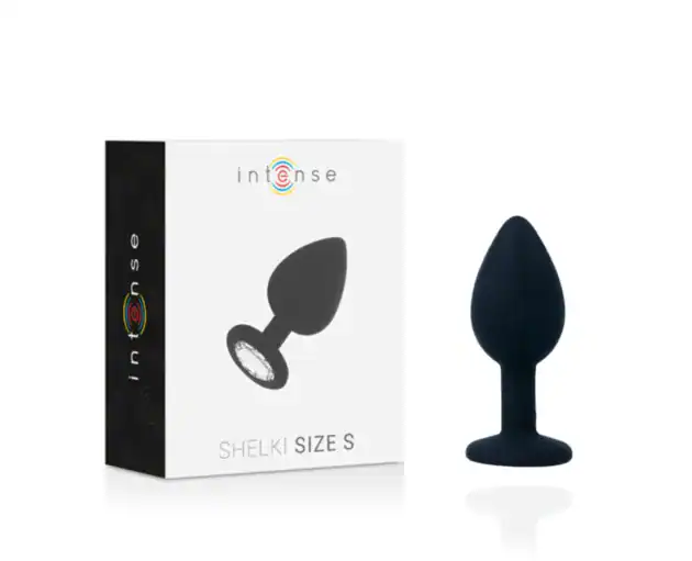 Dop Anal Shelki S, Silicon Medical Premium, Bază Diamant, 7,2 cm – Negru