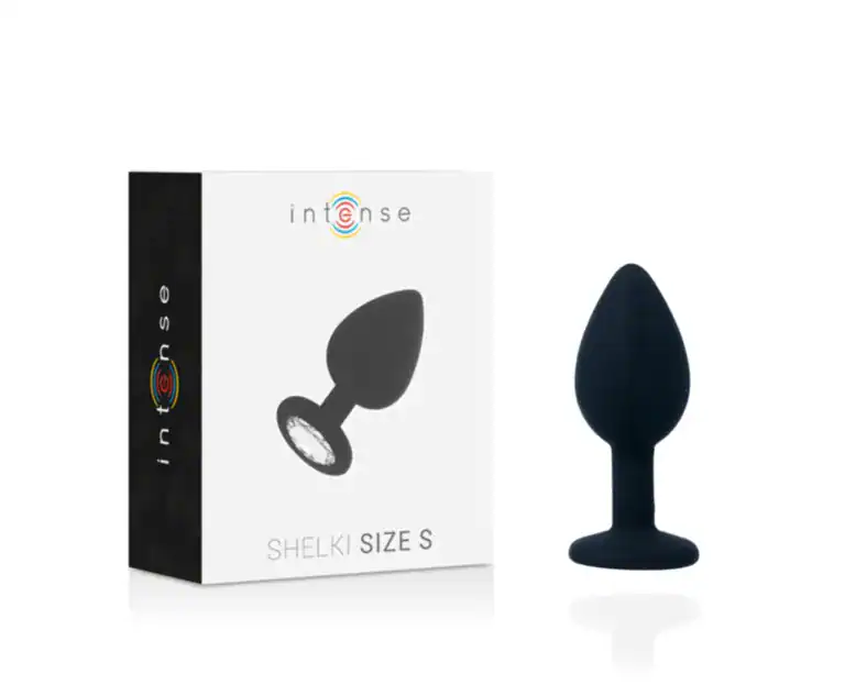 Dop Anal Shelki S, Silicon Medical Premium, Bază Diamant, 7,2 cm – Negru