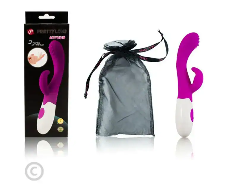 Vibrator Rabbit Pretty Love Arthur, Stimulare G-Spot și Clitoris, 20 cm – Lila