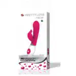 Vibrator Rabbit Pretty Love Felix, Silențios și Impermeabil, 21 cm – Roz