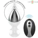 Dop Anal Vibrator Din Metal Cu Lumini Și Telecomandă