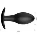 Dop Anal Pretty Love Anchor, Silicon, 8,5 cm, Negru