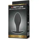 Dop Anal Pretty Love Anchor, Silicon, 8,5 cm, Negru