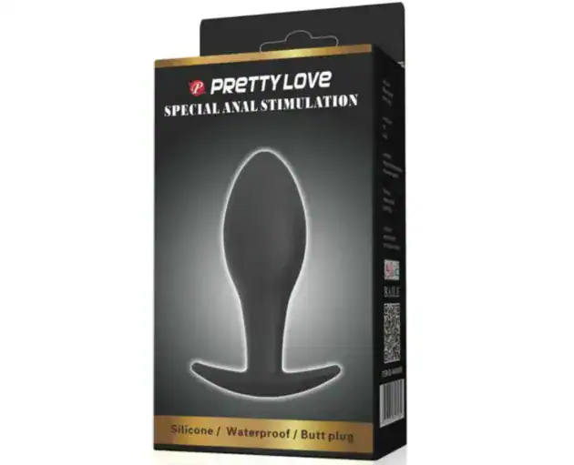 Dop Anal Pretty Love Anchor, Silicon, 8,5 cm, Negru