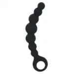 Lanț Anal Intense Max Black, 8 Bile din Silicon Medical, 18,5 cm