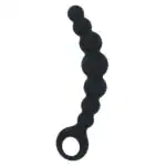 Lanț Anal Intense Max Black, 8 Bile din Silicon Medical, 18,5 cm